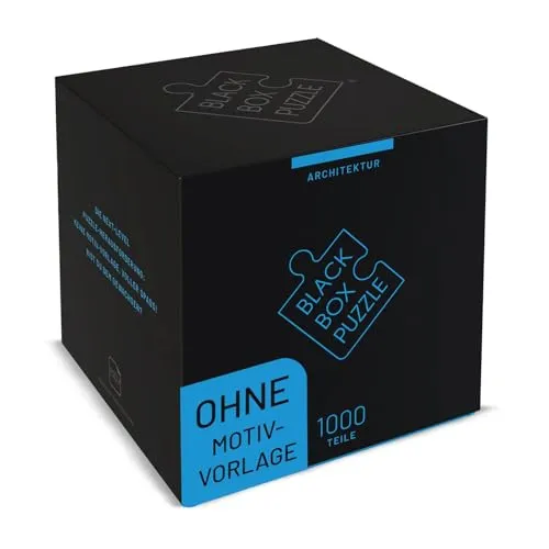 Produktbild Black Box Puzzle 1000 Teile, Blackbox Puzzel mit Überraschungs-Motiv ohne Vorlage, Impossible Puzzle schwer für Erwachsene und Kinder ab 14 Jahren, Puzzle Box Architektur Edition 2022