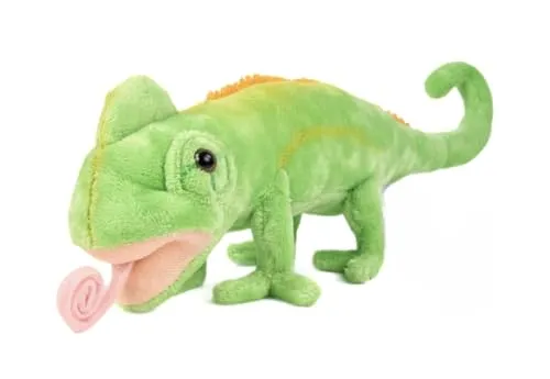 Teddys Rothenburg Kuscheltier Chamäleon grün 30 cm Plüschchamäleon Plüschtier