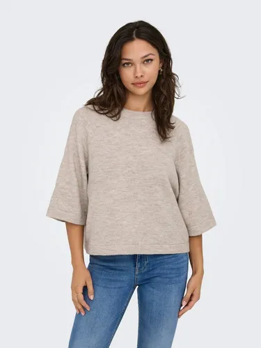 ONLY Onlsimoni 3/4 Pullover KNT Noos - Stylischer 3/4-Pullover für Damen mit geradem Saum, ideal für lässige Looks und vielseitig kombinierbar.