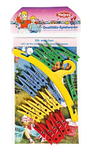 HELESS PUPPEN WÄSCHEKLAMMER-SET PUPPEN ZUBEHÖR WÄSCHE-KLAMMERN NEU
