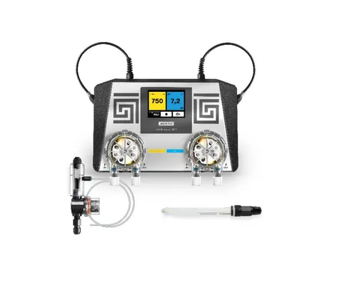 Midas Chlordosierer MIDA.Sin Aseko ph/Redox NET - Innovative Dosieranlage für Pools mit Farb-Touchscreen. Automatische pH- und Chlorregelung für kristallklares Wasser. Einfache Installation und intuitive Bedienung für sorgenfreies Poolvergnügen.