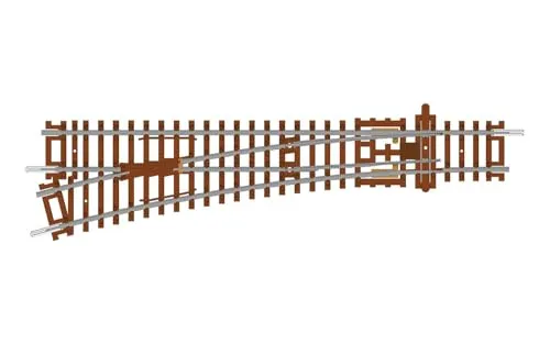 Hornby TT8008 Spur TT, Linke Weiche, 166 mm, 15° – zusätzliche Gleisteile für Modelleisenbahn-Sets, Gleisteile für Spielzeugeisenbahnen, beinhaltet: 1x 631 mm Hobbys für Männer, Maßstab 1:120