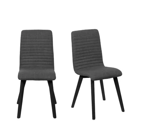 OTTO home 4-Fußstuhl Arosa Esszimmerstuhl, Polsterstuhl, Küchenstuhl, Speisestuhl, Essstuhl (Set, 2 St), 2er-Set, Beine aus Massivholz Eiche oder Buche, mit gestepptem Stoff
