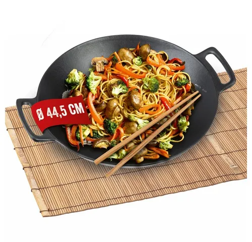 Produktbild LANDMANN Wok Grillwok 36 cm, emailliertes Gusseisen