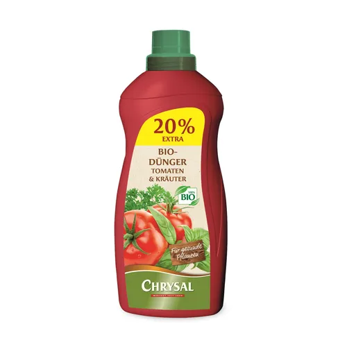 Chrysal Bio Flüssigdünger für Tomaten und Kräuter 1200 ml Dünger Ernte natürlich