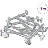 vidaXL Holzschrauben 1350 Stück Silber Stahl - Praktisches Set aus 1350 Flachkopfholzschrauben aus robustem Stahl. Ideal für schnelle Montagen und DIY-Projekte, bieten sie Stabilität und ein schlankes Design. Perfekt für Profihandwerker und Hobbyisten.