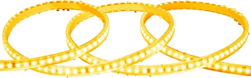 LED-Streifen Dimmbar 220V SMD Selbstgleichrichtend 120 LED/m 10W/m 1000lm/m Breite 12mm Schnitt 10cm IP65 nach Maß 2200K Superwarm 1 m