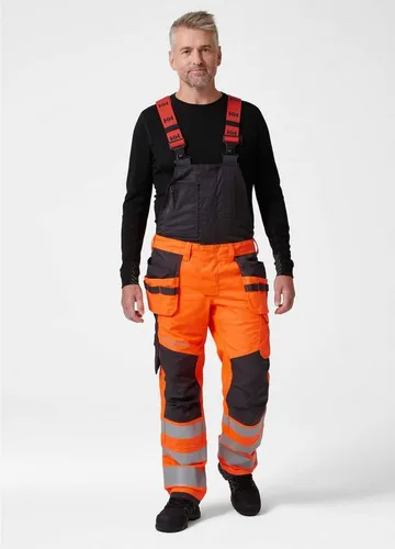Helly Hansen Latzhose ALNA 2.0 CONS BIB 77520 - orange/ebony - 62 - Arbeits- & Schutzkleidung, strapazierfähig und ideal für anspruchsvolle Arbeitsbedingungen
