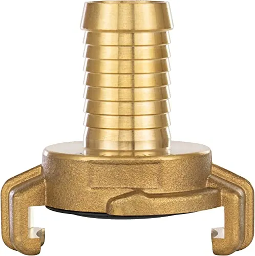 Poppstar Messing Schlauchverbinder 3/4 Zoll Tülle (Schnellkupplung 3/4 Zoll Schlauchtülle), für 19mm Schlauch-Innendurchmesser
