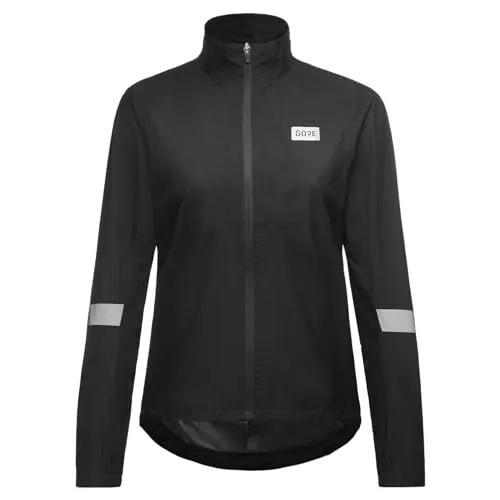 GOREWEAR Stream Jacke Damen, Schwarz, Größe 36 - Funktionale Funktionsjacke für Fahrradfahrerinnen, wasserdicht und atmungsaktiv durch GORE-TEX Active Technologie, ideal für kühle und nasse Wetterbedingungen.