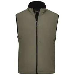 Men's Softshell Vest Trendige Weste aus Softshell braun/grün/oliv, Gr. XXL