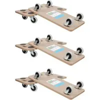 TRUTZHOLM Transportroller 6er Set SOFT WHEEL - Robuste Transportroller für bis zu 200 kg, ideal für Möbeltransporte ohne Kratzer auf empfindlichen Böden. Rückenfreundlich und mit praktischem Tragegriff für einfachen Transport.