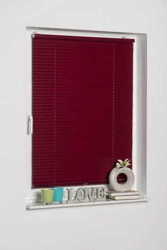 K-Home Jalousie Gr. 9, rot (bordeaux), 160cm - Moderne Klemmfix Alu-Jalousie von K-Home. Ideal für jeden Raum, bietet sie hohen Sichtschutz und stufenlose Höhenverstellung. Einfache Montage ohne Bohren – für eine individuelle Raumgestaltung.