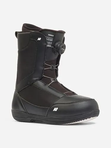 K2 Market Boot 2025 Black, 46 - Snowboard-Boots für Männer, mit BOA-Verschluss für schnellen und passgenauen Sitz, kompatibel mit Step In und Standard Bindungen.