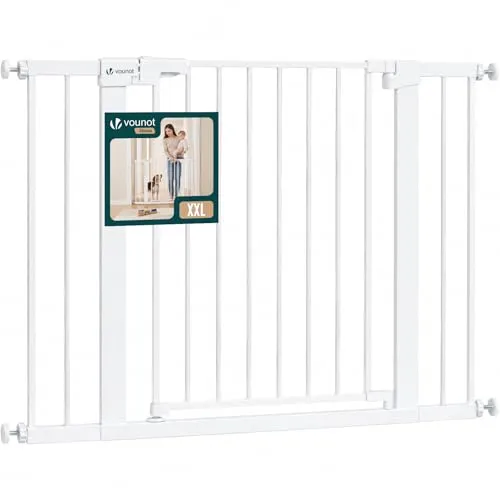 VOUNOT® Treppenschutzgitter ohne Bohren 103-110 cm – Sicherer Schutz für Kinder und Haustiere