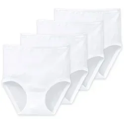Schiesser Slip Original Classics 4er Pack Damen Taillenslips - Klassische Slips aus 100 % supergekämmter Baumwolle, ideal für höchsten Tragekomfort und Pflegeleichtigkeit, maschinenwaschbar bis 95 Grad