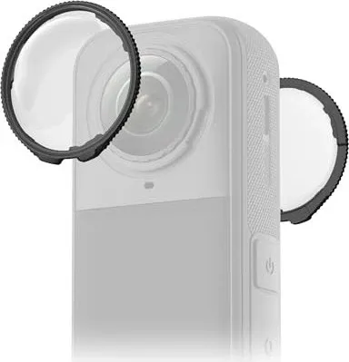Insta360 Standard Lens Guards für Action-Cam X5 - Zubehör für ActionCams: Robuster 7H-Glas Linsenschutz für Insta360 X5, der beide Linsen vor Verschleiß schützt und kristallklare 360°-Aufnahmen ermöglicht.