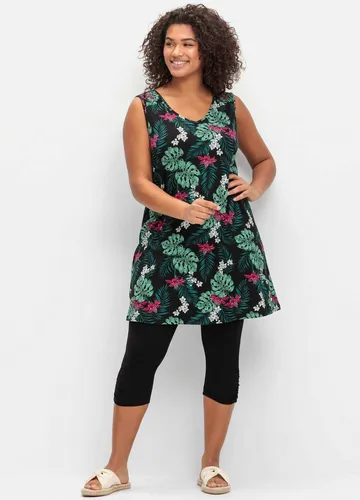 Sheego Jumpsuit Top + Leggings Länge ca. 86 cm von sheego