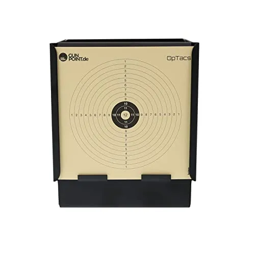 OpTacs Kugelfangkasten Maxi 14,7x14 cm - Ziele & Zubehör: Robuster Kugelfangkasten für Luftgewehre und Softair, hohe Belastbarkeit bis 32 Joule und effiziente Geschossauffangfunktion für sichere Anwendung.
