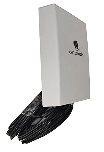 LowcostMobile PAN5G-MIMO-2021 700/800/900/1800/2100/2600/3500 MHz 2x5m schwarz Antenne 4G 5G SMA Kabel ALSR200 für Huawei B715, B818, 5G CPE Pro, ASUS, TP Link, Netgear und +