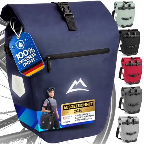 Nextcover Fahrradtasche für Gepäckträger in Blau
