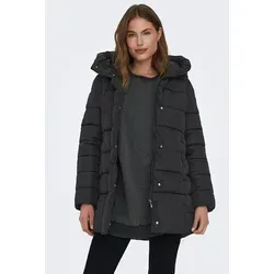 ONLY Steppmantel in Schwarz - S - Funktionsjacken mit Kapuze und Stehkragen, ideal für kalte Tage und stylisch zugleich.