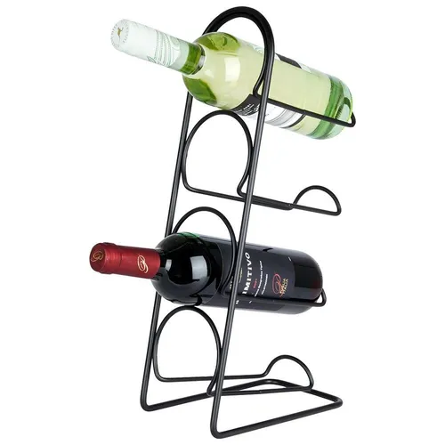Weinregal Flaschenständer Weinhalter Flaschenregal für 4 Flaschen 21x12x43 cm