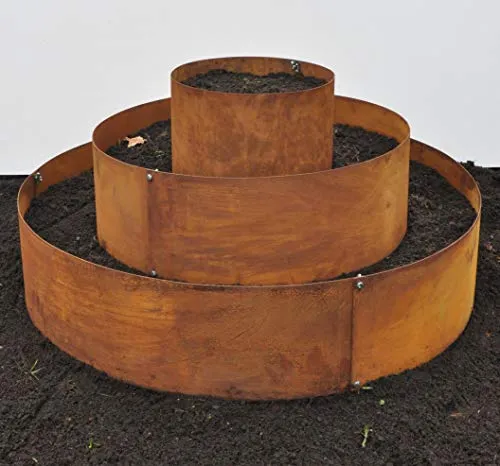 KUHEIGA Blumenpyramide/Pflanzpyramide Rost Ø 90cm Hochbeet Kräuterspirale