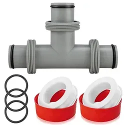 Pool T-Stück 38mm 3 Wege Schlauchverbinder für Intex und Bestway