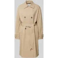 Tom Tailor Trenchcoat mit Bindegürtel in Beige, Größe M