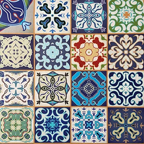 Klebefolie - Möbelfolie Liane Muster bunt Dekorfolie 45 cm x 200 cm Selbstklebefolie