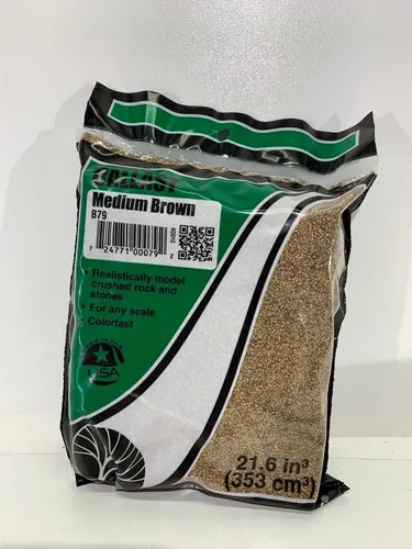 Top! Woodland Scenics Gleisschotter braun, mittel, wirkt sehr natürlich B79