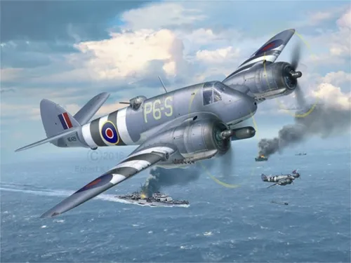Revell 03943 Modellbausatz Bristol Beaufighter TF. X im Maßstab 1:48, Level 5