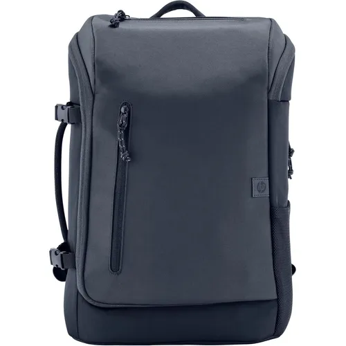 HP Laptop-Rucksack Travel 6H2D8AA, bis 15,6 Zoll - Notebooktasche aus 100% recyceltem PET, wasserabweisend und mit RFID-Schutz für Datensicherheit. Ideal für Reisen mit erweiterbarem Volumen von 25 auf 30 Liter.