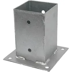 GeZu Impex® Aufschraubhülse 71 x 71 x 150 mm, Pfostenträger, Aufschraubbodenhülse, Bodenhülse