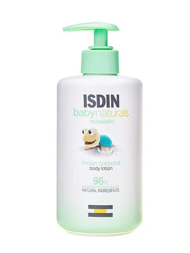 Isdin Baby Naturals Nutra Körperlotion 400ml - Ganzkörperpflege für Babys, feuchtigkeitsspendend und sanft zur empfindlichen Haut, ideal für die tägliche Anwendung.