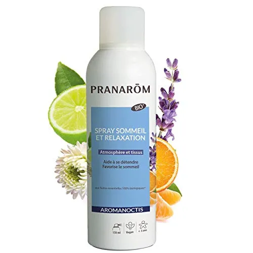 Pranarôm – Aromanoctis Schlaf- und Entspannungsspray – entspannt | fördert das Einschlafen – ätherische Öle – 150 ml