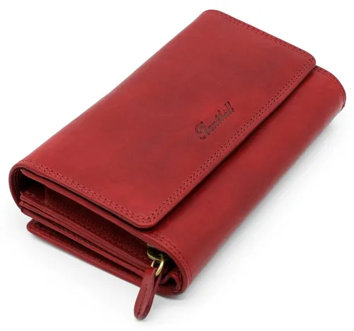 Benthill Geldbörse Damen aus Echtleder mit RFID-Schutz - Elegante Geldbörse für Damen, ausgestattet mit RFID-Schutz, zahlreichen Kartenfächern und einem praktischen Münzfach – ideal für Sicherheit und Ordnung.