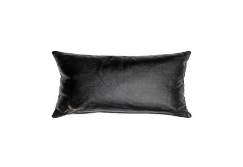 Centaur Dekokissen aus echtem Leder in schwarz von Centaur