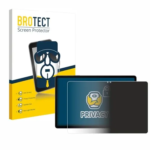BROTECT Anti-Spy Blickschutzfolie für Samsung Galaxy Tab S9 FE+ Privacy Screen Protector [Displayschutz-Folie, Sichtschutz, Blaulichtfilter]