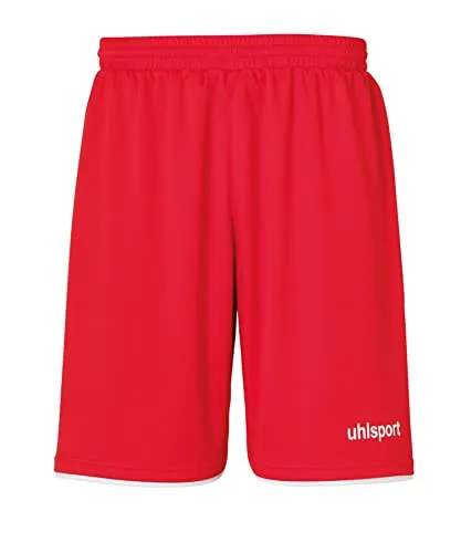 uhlsport Herren Shorts Club Shorts, Rot/Weiß, M, 100380604