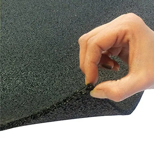 Antirutschmatte Stärke: 6 mm Breite: 50 cm Bautenschutzmatte Gummigranulatmatte Antivibrationsmatte Rollenlänge wählbar** (50 x 600 cm; Stärke 6mm)