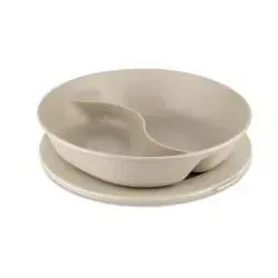 Koziol Menüteller CONNECT SEPAREE mit Deckel, 1,5 Liter 7278700 , Farbe: beige