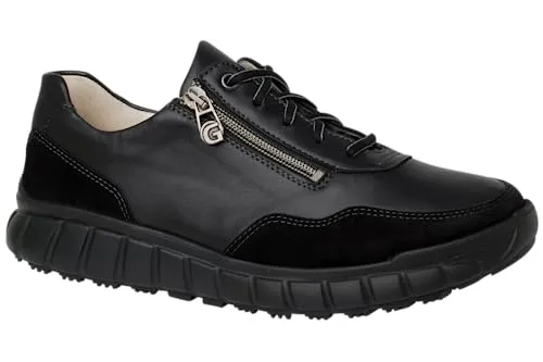 Ganter EVO Damen Schnürschuh - Halbschuhe für Damen mit optimalem Tragekomfort und eleganter Schwarz-Optik, ideal für den Alltag und lange Tragezeiten.