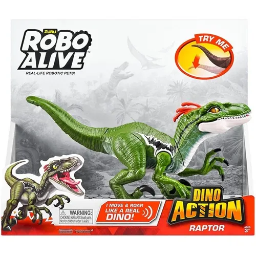 Robo Alive Dino Action Raptor Figur