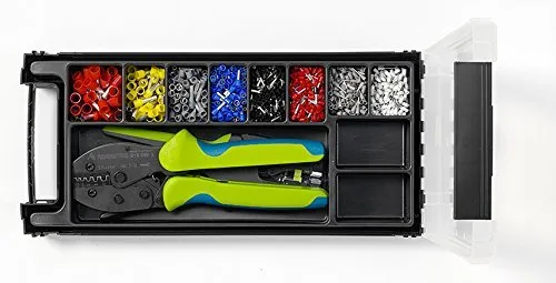 Rennsteig Werkzeuge Crimpzange Set - Praktisches Set mit Crimp- und Abisolierzange, ideal für präzises Arbeiten an Drähten. Verbesserte Ergonomie und vielseitige Anwendungsmöglichkeiten garantieren effizienten Einsatz im Handwerk.