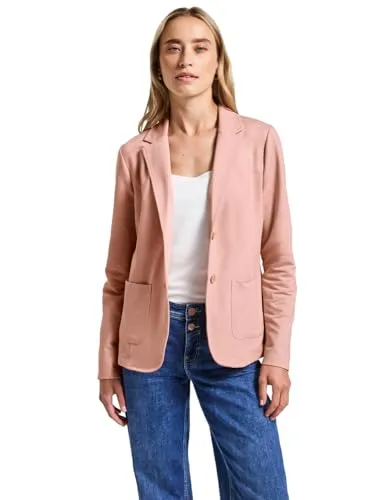 Street One Damen 2116815 Basic Blazer, Faded Rose Mel, 44 von Street One