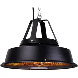 Fornorth Heizstrahler Ceiling Heater Comfort 1500W, Schwarz