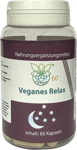 VITARAGNA® Relax - Veganes Nahrungsergänzungsmittel mit L-Theanin und GABA - Nahrungsergänzungsmittel mit hochwertigen Pflanzenextrakten wie Zitronenmelisse und Passionsblume, ideal für Ausgleich und Balance – 100 % vegan und ohne künstliche Zusatzstoffe.