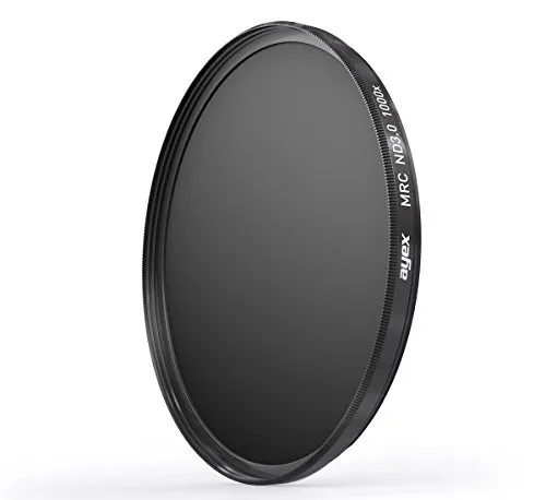 ayex Multicoated ND3.0 Neutral Density Filter MRC Slim ND1000x 95mm - Kamera-Filter mit perfekter Lichtkontrolle: Reduziert die Lichtintensität um 10 Blendenstufen für kreative Langzeitbelichtungen und brillante, klare Bilder.